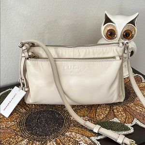 Lucky Brand Vanilla Koda  Multi Compartment Leather Bag